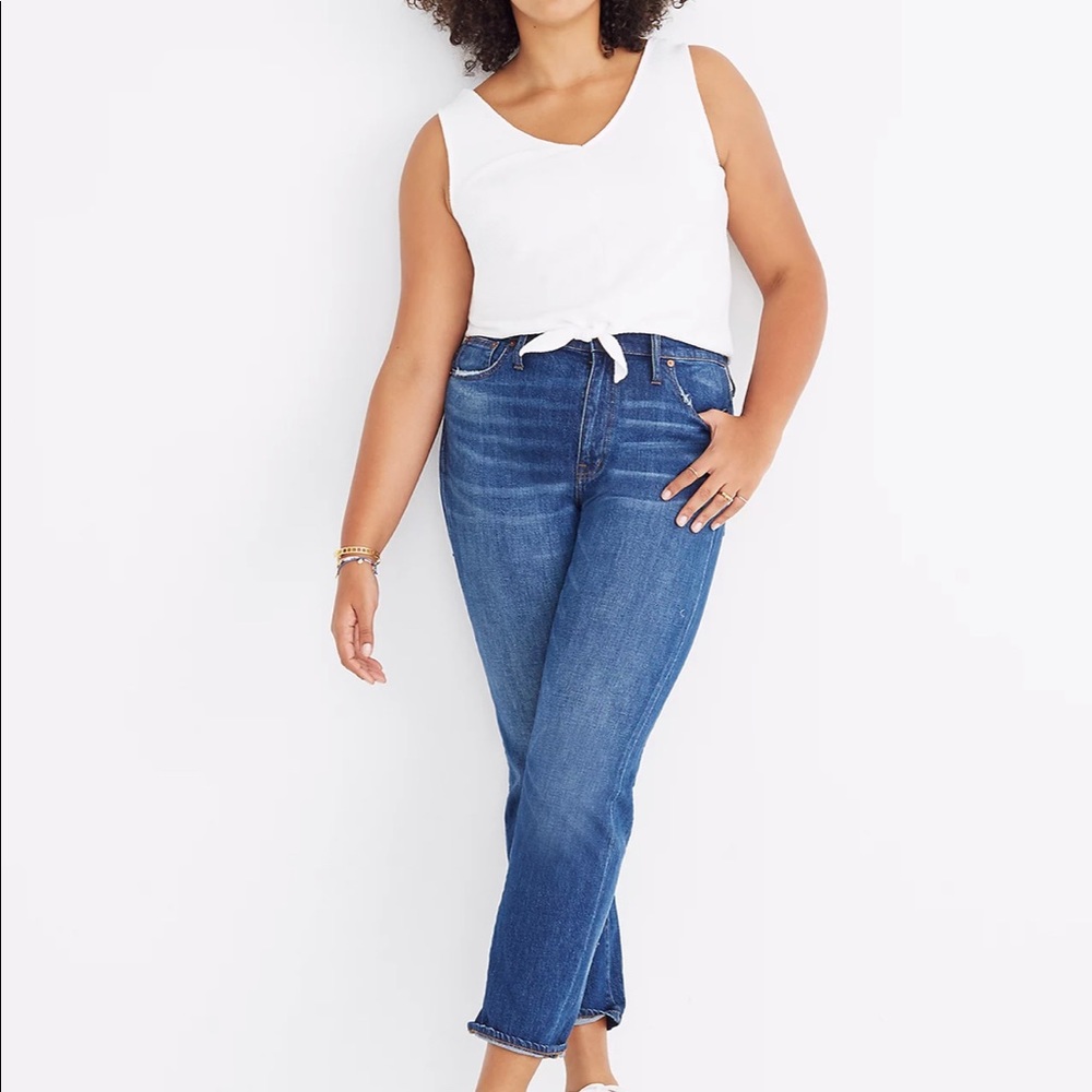 Madewell The High Rise Slim BoyJean Womens size 32P petite